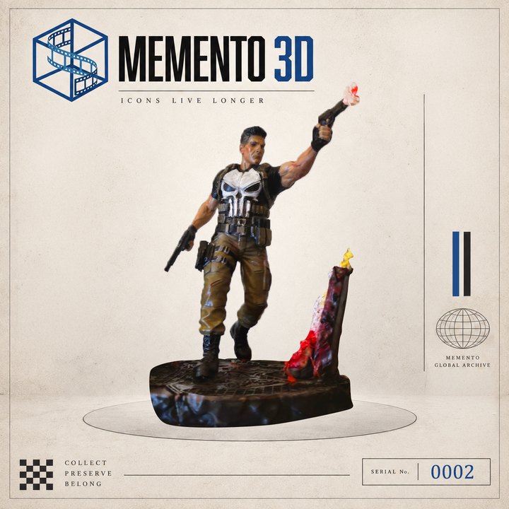 El justiciero de la calavera — figura de colección Memento, serie 0002