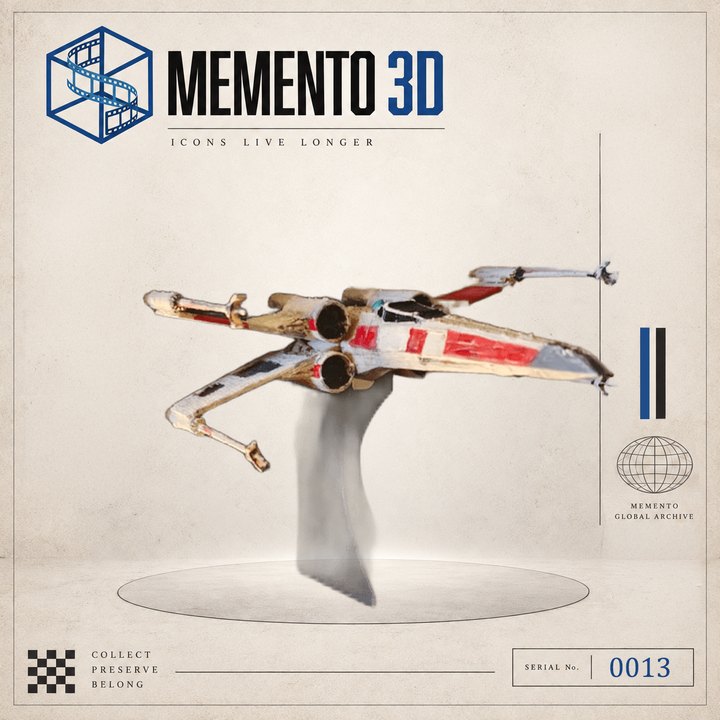 El caza de ala en X — figura de colección Memento, serie 0013