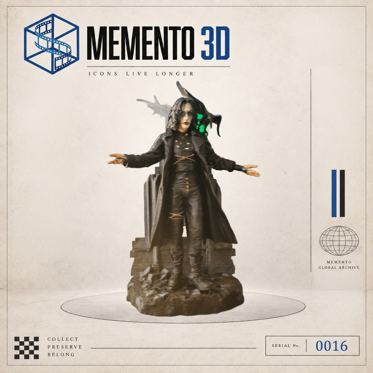 El vengador de la lluvia — figura de colección Memento, serie 0016